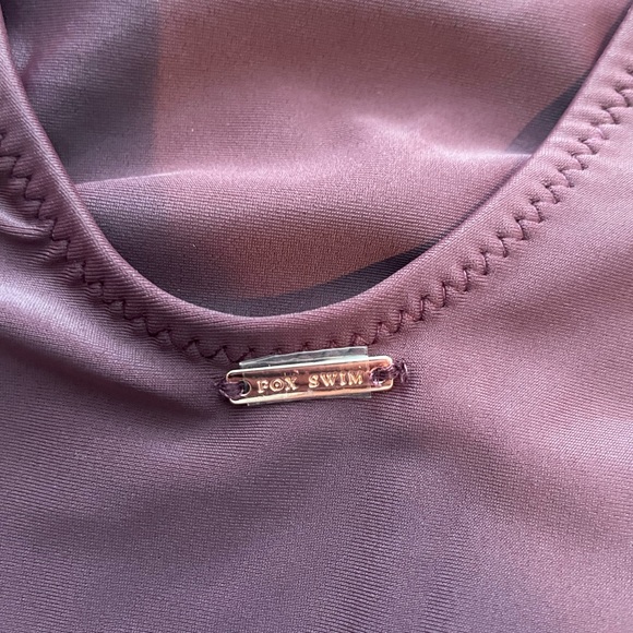 White Fox Swim - St. Tropez Merlot One Piece SMALL - Picture 4 of 6